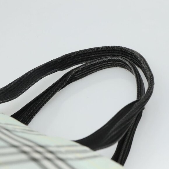 Burberrys Blue Label Nova Check Tote Bag Nylon Light Blue Auth ti2782 - Picture 8 of 13